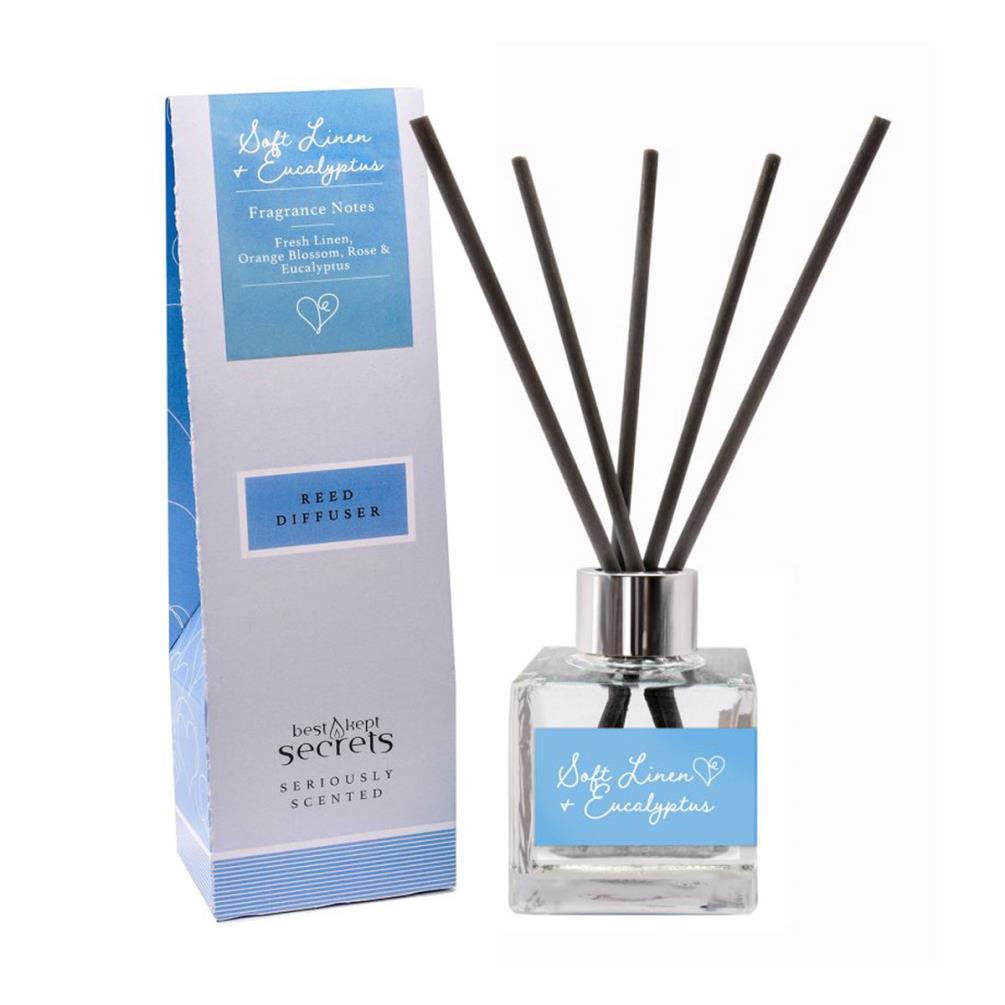Best Kept Secrets Soft Linen & Eucalyptus Reed Diffuser - 100ml £13.49